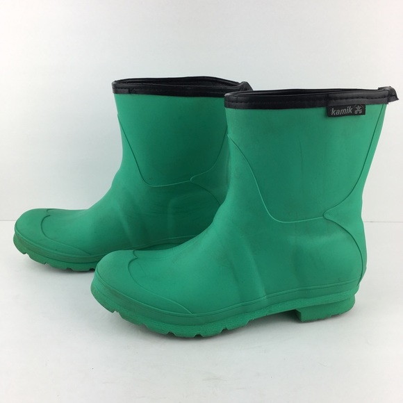 Kamik Shoes - Green Kamik Short Rain Boots